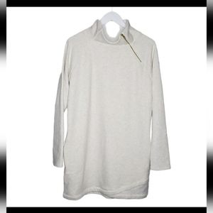 Athleta Cozy Karma Asym Pullover Sweatshirt Dress